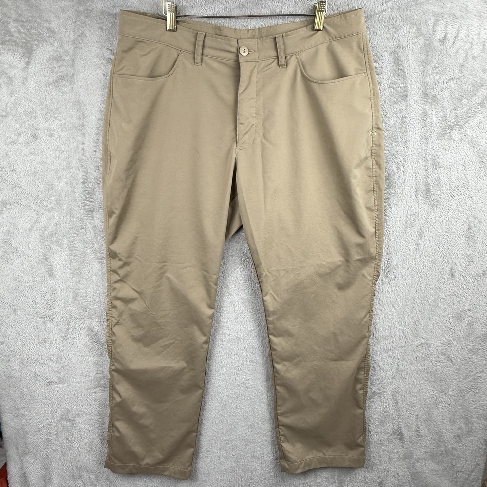 Under Armour UA Tech Golf Pants Mens 38x30 Khaki Tan Performance 1300198
